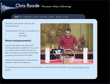 Tablet Screenshot of chrisroode.com